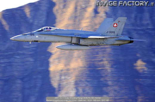 2007-10-11 Axalp Shooting Range 0536 FA-18C Hornet